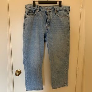 Old Navy Slouchy Straight Button Fly Jeans